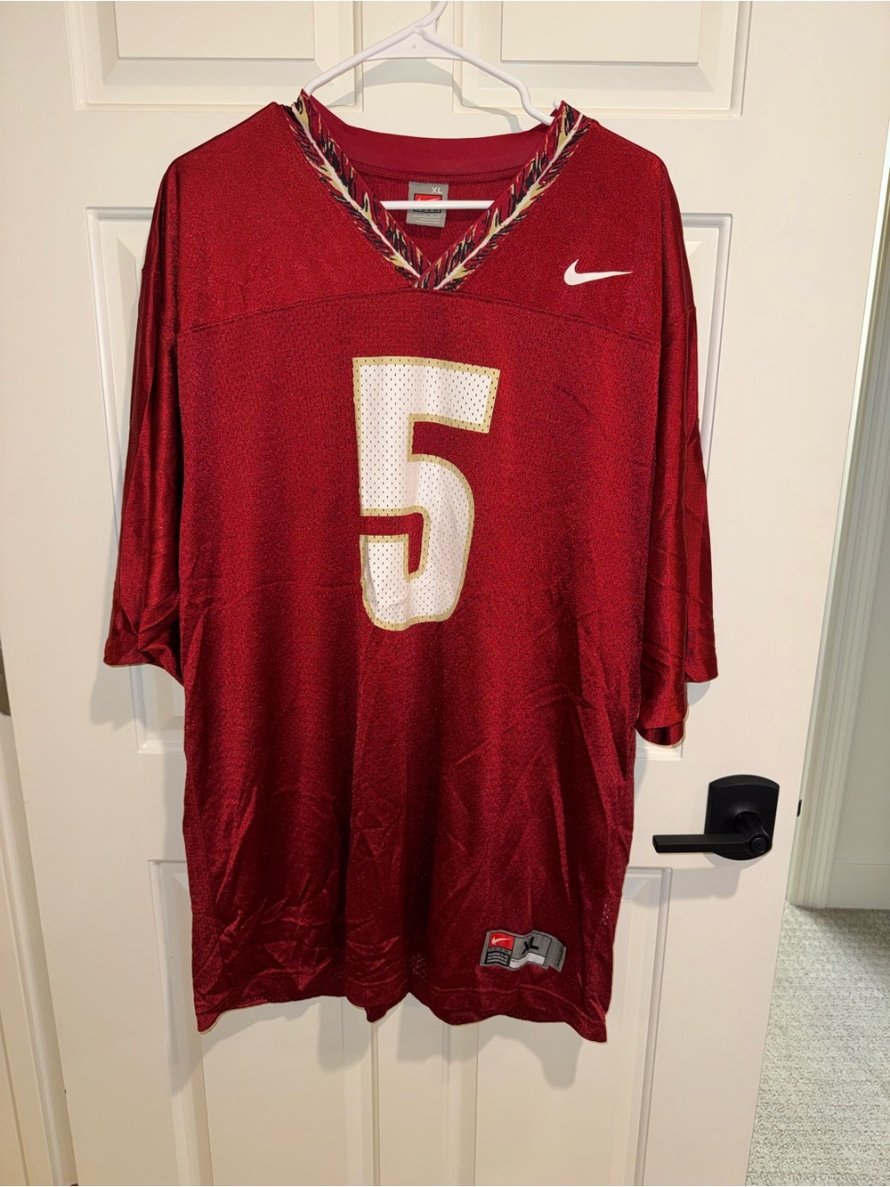 Nike Men’s FSU XL Football Jersey with #5